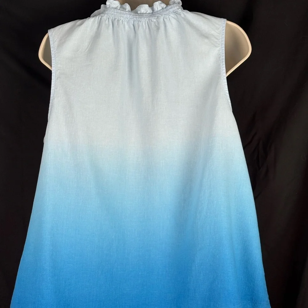 Time and Tru Ombre Blue Tank Top